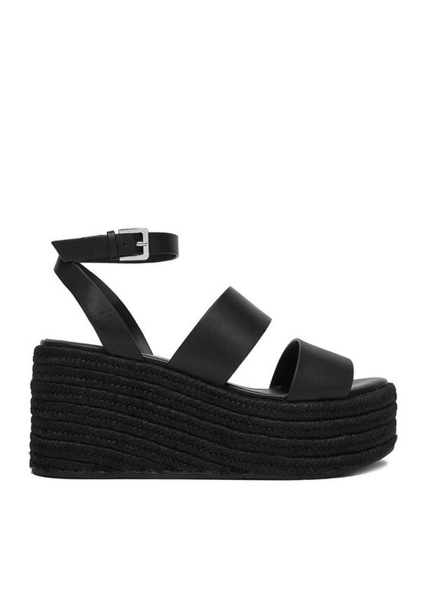 Badura Sandały EO-ALORA-LT0228-26-802 Czarny. Kolor: czarny. Materiał: skóra