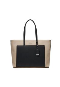 Calvin Klein Torebka Ck Must Shopper Lg_Canvas K60K611361 Écru #1