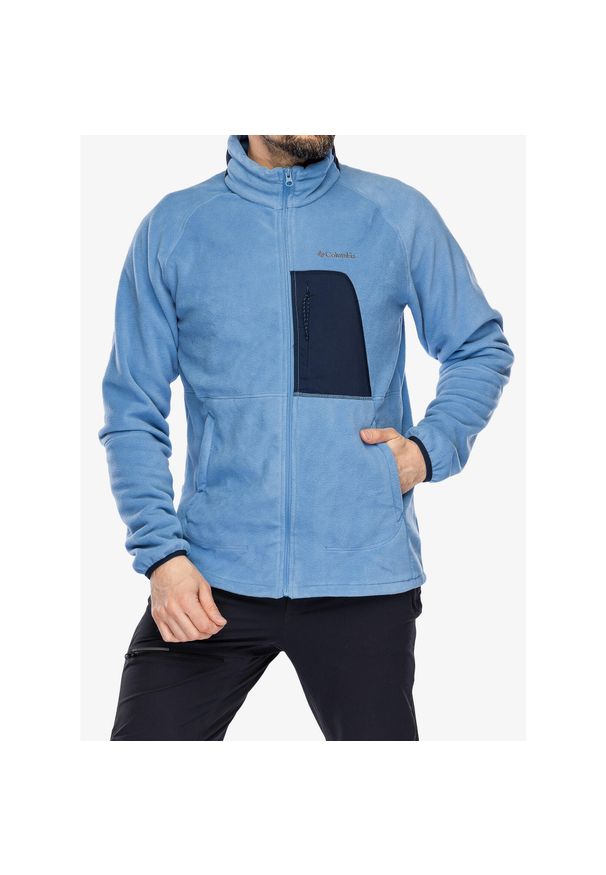 columbia - Bluza rozpinana męska Columbia Rapid Expedition Full Zip Fleece. Kolor: niebieski. Styl: sportowy. Sport: turystyka piesza