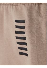 EA7 Emporio Armani Spodnie dresowe 8NPP67 PJVRZ U6167 Beżowy Regular Fit. Kolor: beżowy. Materiał: bawełna #4