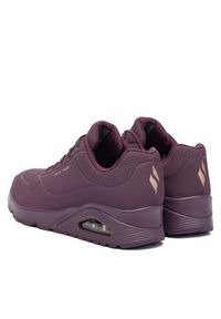 skechers - Skechers Sneakersy Uno 73690/WINE Bordowy. Kolor: czerwony. Materiał: skóra #2