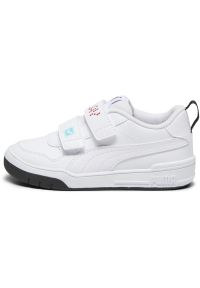 Buty Puma Multiflex SL Play V Ps, Dzieci. Kolor: biały. Materiał: skóra ekologiczna, materiał. Sport: turystyka piesza