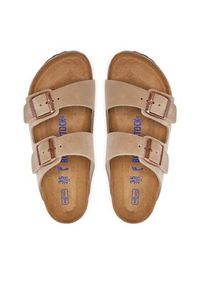 Birkenstock Klapki Arizona Bs 552813 Beżowy. Kolor: beżowy. Materiał: skóra, nubuk #3