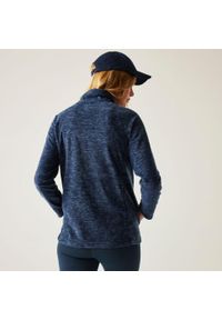 Regatta - Polar damski rozsuwany Mayse. Kolor: niebieski. Materiał: polar. Długość rękawa: raglanowy rękaw. Wzór: melanż #2