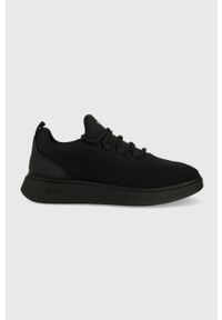 BOSS sneakersy Bulton kolor czarny. Nosek buta: okrągły. Zapięcie: sznurówki. Kolor: czarny. Materiał: materiał, włókno, guma