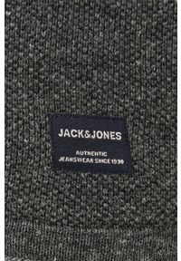 Jack & Jones Sweter męski kolor szary. Kolor: szary. Materiał: dzianina. Długość rękawa: raglanowy rękaw