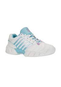 Buty do tenisa damskie K-Swiss Bigshot Light 4 Indoor. Kolor: biały. Materiał: materiał, syntetyk. Szerokość cholewki: normalna. Sport: tenis