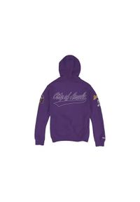 Bluza sportowa męska Mitchell & Ness Champ City Los Angeles Lakers. Typ kołnierza: kaptur. Kolor: fioletowy