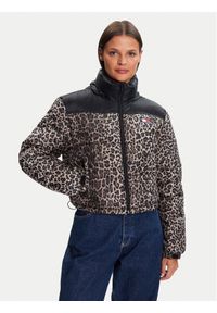 Tommy Jeans Kurtka zimowa DW0DW21967 Brązowy Relaxed Fit. Kolor: brązowy. Materiał: syntetyk. Sezon: zima