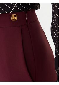 Elisabetta Franchi Spodnie materiałowe PA-030-46E2-V250 Bordowy Regular Fit. Kolor: czerwony. Materiał: syntetyk #3
