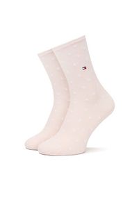 TOMMY HILFIGER - Tommy Hilfiger Skarpety długie 100001493 Różowy. Kolor: różowy. Materiał: materiał, bawełna