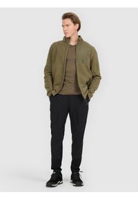 4f - 4F Spodnie trekkingowe szybkoschnące męskie - czarne S. Kolor: czarny. Materiał: materiał. Technologia: Primaloft. Sport: turystyka piesza, wspinaczka #1