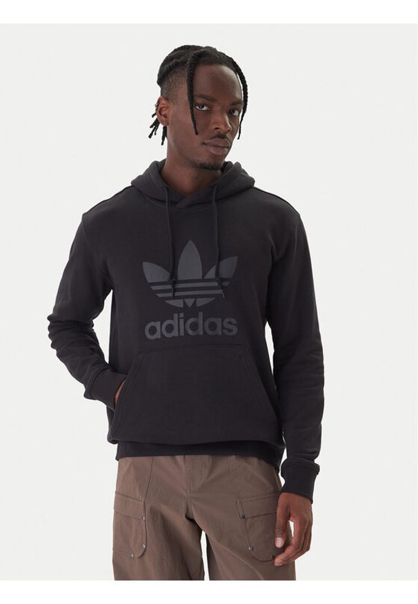 Adidas - adidas Bluza adicolor Classics Trefoil JY3766 Czarny Regular Fit. Kolor: czarny. Materiał: bawełna