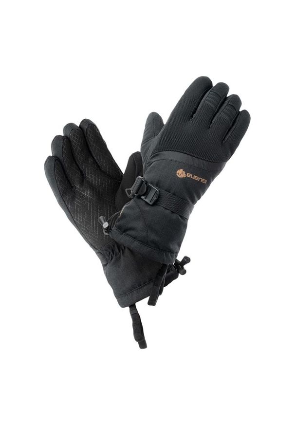 Rękawice narciarskie damskie Iguana Kano W - czarne, Rozmiar L/XL. Kolor: czarny. Materiał: materiał, syntetyk, poliester, skóra. Sezon: zima. Sport: narciarstwo