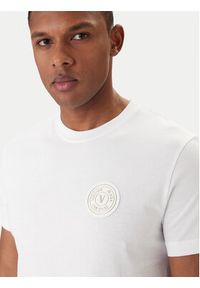 Versace Jeans Couture T-Shirt 80GAHT03 CJ00T Biały Regular Fit. Kolor: biały. Materiał: bawełna #5