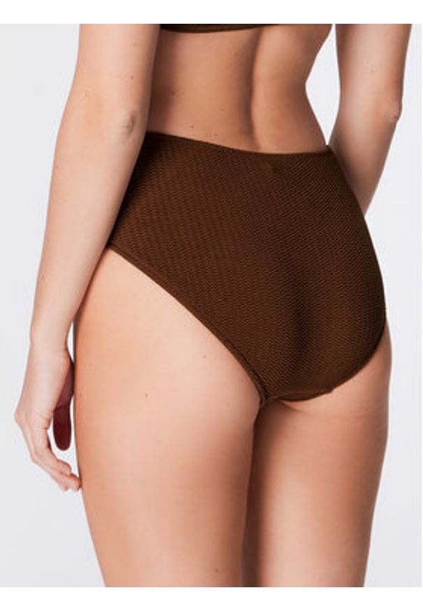 Seafolly Dół od bikini Sea Dive 40586-861 Brązowy. Kolor: brązowy. Materiał: syntetyk