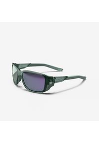 quechua - Okulary przeciwsłoneczne kat. 4 MH 570. Kolor: zielony. Materiał: poliamid. Sport: wspinaczka