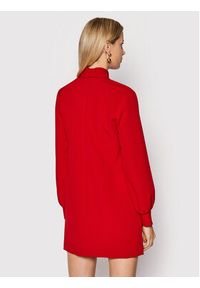 Kontatto Sukienka koktajlowa NO170 Czerwony Regular Fit. Kolor: czerwony. Materiał: syntetyk. Styl: wizytowy