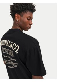 Jack & Jones - Jack&Jones T-Shirt Santorini 12251776 Czarny Wide Fit. Kolor: czarny. Materiał: bawełna #2