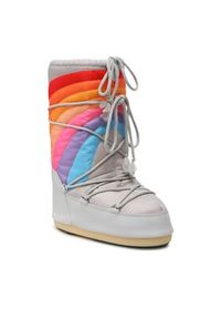 Moon Boot Śniegowce Icon Rainbow 14027700002 Szary. Kolor: szary. Materiał: materiał