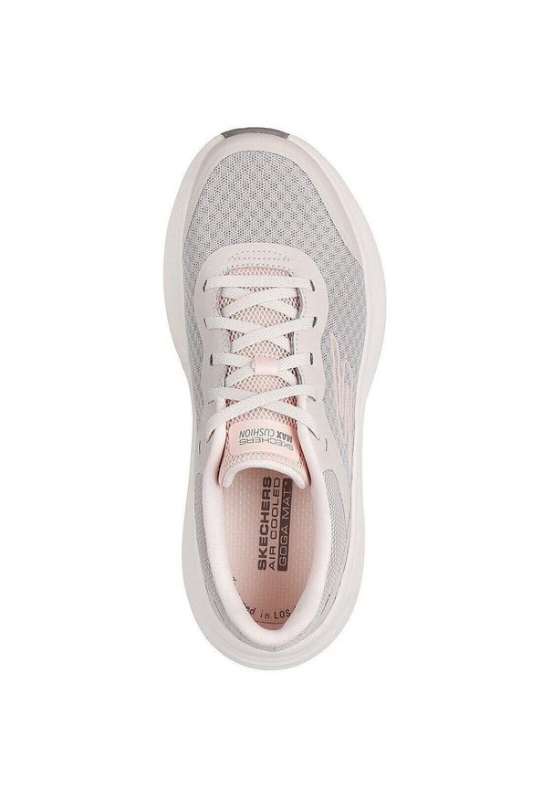 skechers - Adidasy Skechers Max Cushioning Endea, Kobiety. Kolor: szary. Materiał: materiał