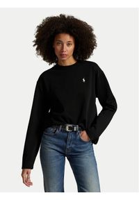 Polo Ralph Lauren Bluzka 211967105002 Czarny Straight Fit. Typ kołnierza: polo. Kolor: czarny. Materiał: bawełna #1
