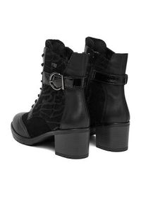 Remonte Trzewiki D2A77-02 Czarny. Kolor: czarny. Materiał: skóra #5