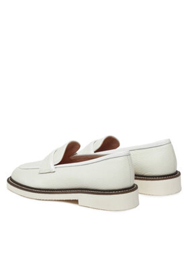 Pollini Lordsy SA10033G1ITD210A Biały. Kolor: biały. Materiał: skóra