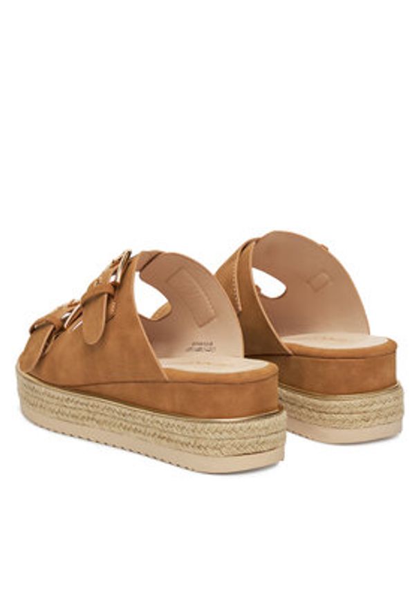 Jenny - JENNY Espadryle LB-P1434-YLD Brązowy. Kolor: brązowy. Materiał: syntetyk, materiał