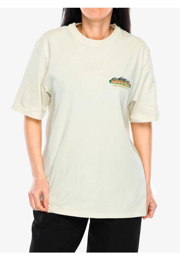 Koszulka z nadrukiem Gramicci Mountaineering Tee. Kolor: beżowy. Wzór: nadruk