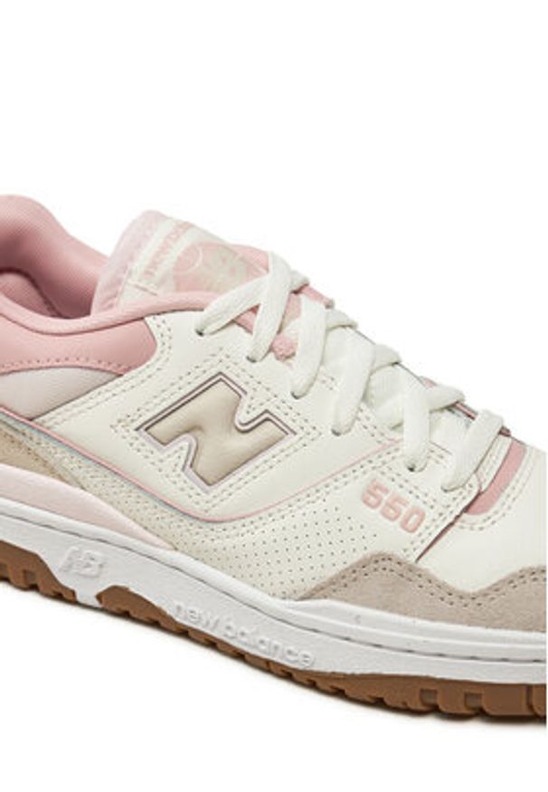 New Balance Sneakersy BBW550HL Beżowy. Kolor: beżowy. Materiał: zamsz, skóra