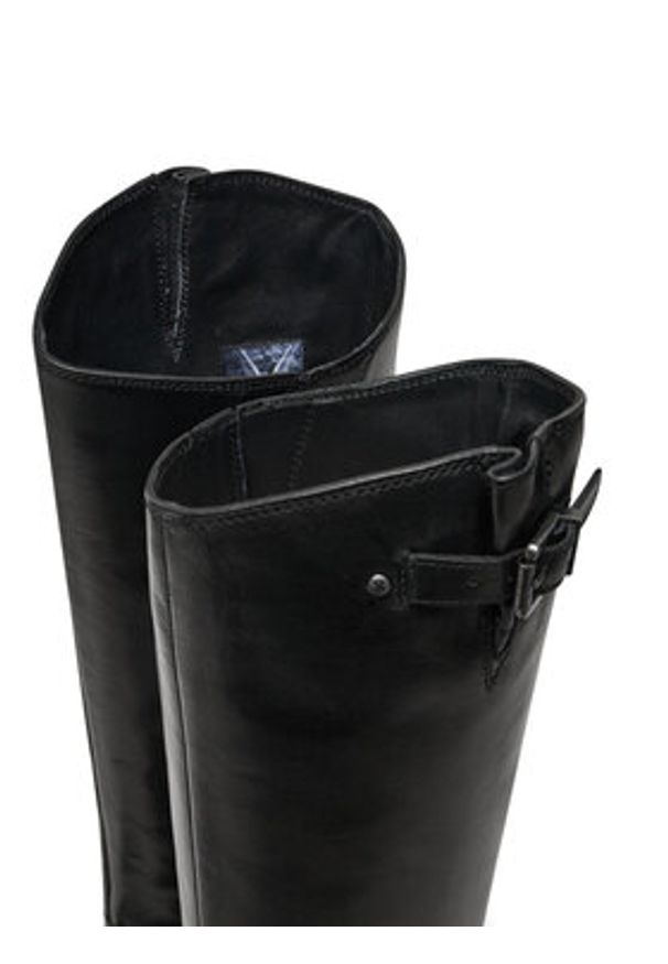 Bronx Oficerki Fe-Lise 14331-A Czarny. Kolor: czarny. Materiał: skóra