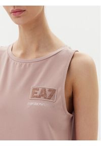 EA7 Emporio Armani Sukienka codzienna 7W000180 AF12484 U4079 Różowy Regular Fit. Okazja: na co dzień. Kolor: różowy. Materiał: bawełna. Typ sukienki: proste. Styl: casual #4