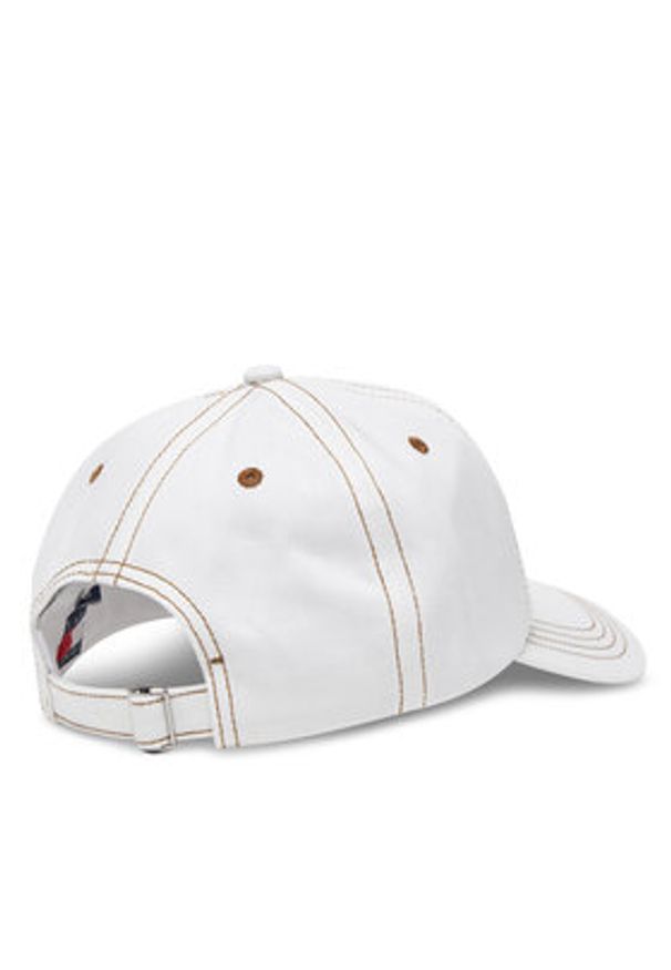 TOMMY HILFIGER - Tommy Hilfiger Czapka z daszkiem Heritage AW0AW17572 Écru. Materiał: materiał, bawełna