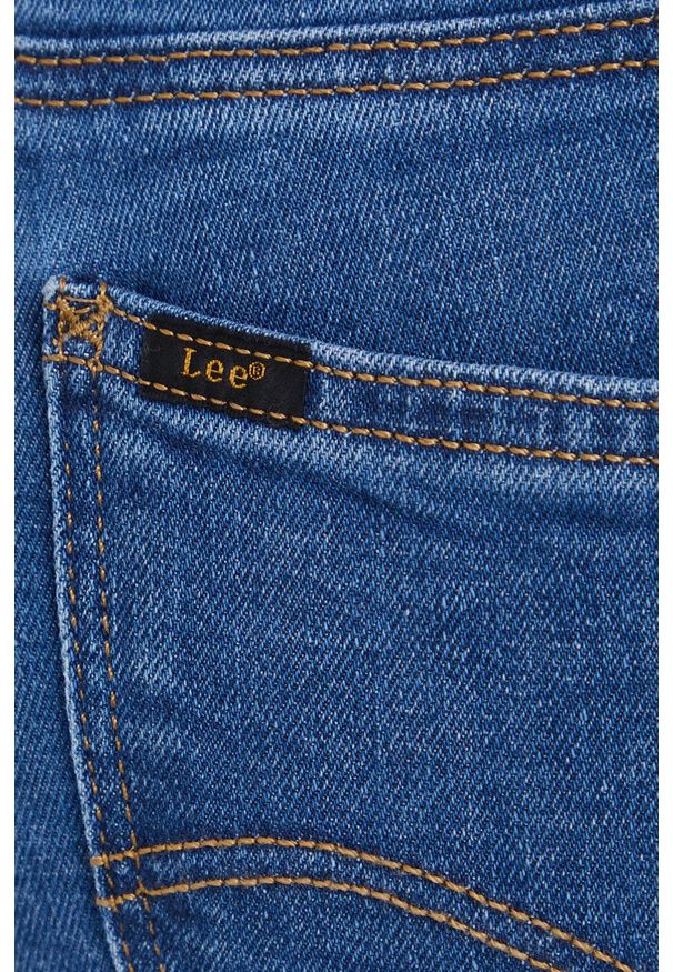 Lee jeansy MARION STRAIGHT MID ADA damskie medium waist. Kolor: niebieski
