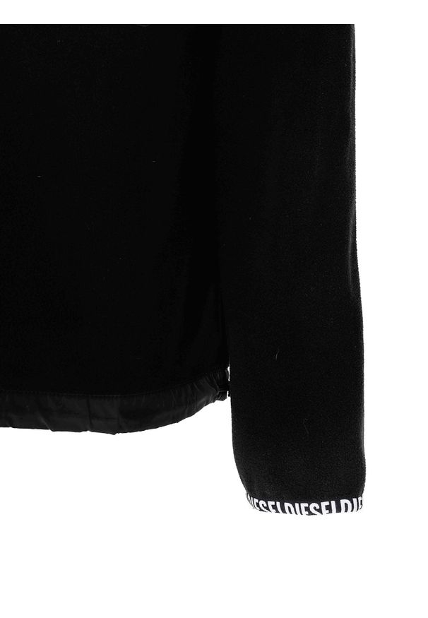 Diesel Bluza "S-Trail" | A00327 0HAYT | S-Trail | Mężczyzna | Czarny. Okazja: na co dzień. Typ kołnierza: kołnierzyk stójkowy. Kolor: czarny. Materiał: poliester. Styl: casual