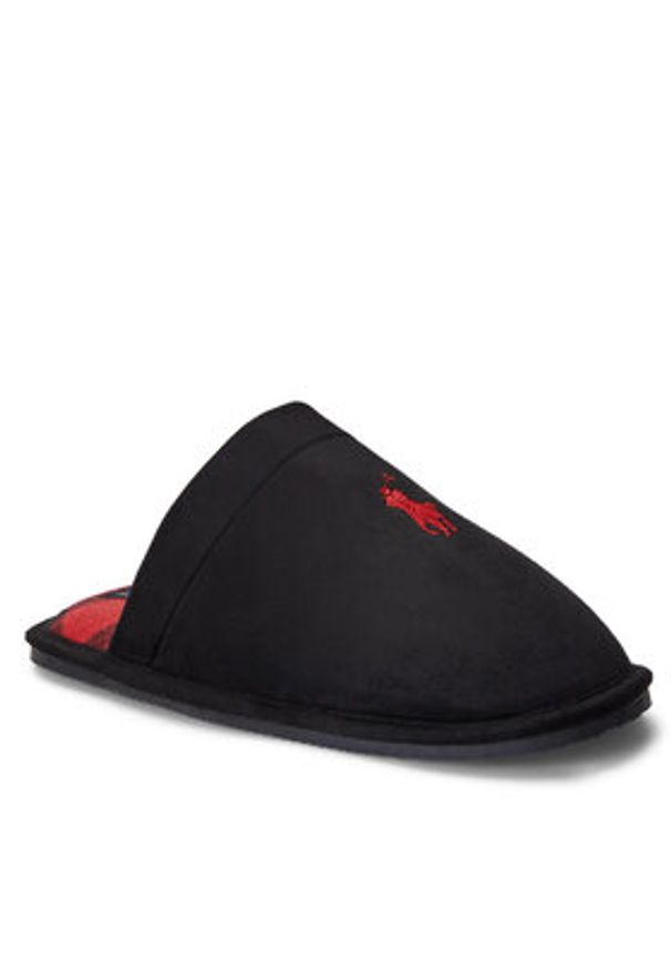 Polo Ralph Lauren Kapcie 843924517002 Czarny. Kolor: czarny. Materiał: materiał