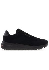 TOMMY HILFIGER - Buty Tommy Hilfiger Lightweight RWB Knit FM0FM05423-BDS - czarne. Okazja: na co dzień. Kolor: czarny. Materiał: tkanina, materiał, poliester, dzianina. Szerokość cholewki: normalna