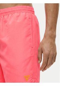 Guess Szorty kąpielowe F6GT24 WG282 Różowy Regular Fit. Kolor: różowy. Materiał: syntetyk #3