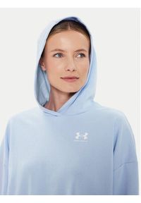 Under Armour Bluza Ua Rival Terry Os Hoodie 1382736-539 Niebieski Loose Fit. Kolor: niebieski. Materiał: bawełna #5