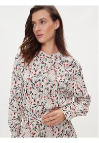 TOMMY HILFIGER - Tommy Hilfiger Sukienka koszulowa WW0WW41904 Écru Relaxed Fit. Materiał: wiskoza. Typ sukienki: koszulowe #3