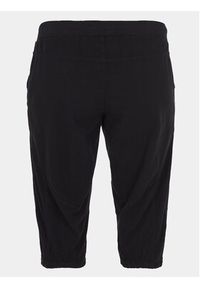 Zizzi Spodnie materiałowe J80001J Czarny Loose Fit. Kolor: czarny. Materiał: bawełna #6