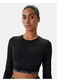 Calvin Klein Swimwear Bluzka LV00Q61128 Czarny Slim Fit. Kolor: czarny. Materiał: syntetyk #2