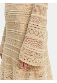Guess Sukienka dzianinowa W5GK48 Z3E22 Beżowy Slim Fit. Kolor: beżowy. Materiał: wiskoza #4