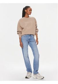 Calvin Klein Bluza Tonal K20K205712 Beżowy Relaxed Fit. Kolor: beżowy. Materiał: bawełna #3