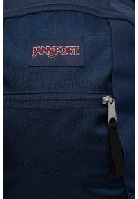 JanSport - Jansport plecak kolor granatowy duży gładki. Kolor: niebieski. Wzór: gładki #5