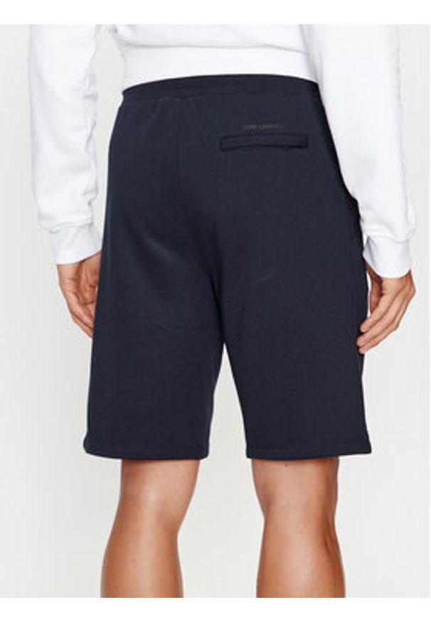 Karl Lagerfeld - KARL LAGERFELD Szorty sportowe 705897 500900 Granatowy Regular Fit. Kolor: niebieski. Materiał: bawełna. Styl: sportowy