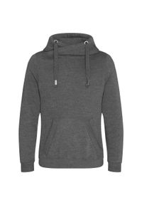 AWDIS - Bluza Z Kapturem Z Krzyżem Unisex Dla Dorosłych. Typ kołnierza: kaptur. Kolor: wielokolorowy, szary, brązowy
