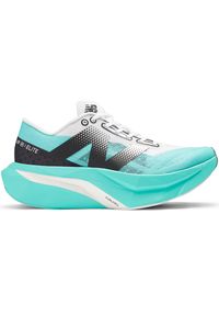 Buty damskie New Balance FuelCell SC Elite V4 WRCELCT4 – niebieskie. Kolor: niebieski. Materiał: guma, włókno, dzianina, materiał. Szerokość cholewki: normalna. Sport: fitness, bieganie