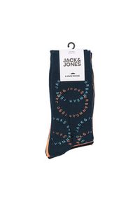 Jack & Jones - Jack&Jones Zestaw 5 par wysokich skarpet męskich 12237460 Kolorowy. Materiał: bawełna. Wzór: kolorowy